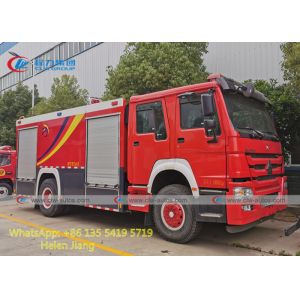 Sinotruk HOWO 4x2 6 Wheels 290HP RHD Fire Rescue Truck