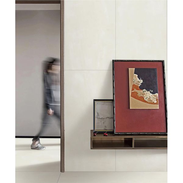 Beige Porcelain Wall Tiles 600x1200mm AAA Grade Moisture-Proof