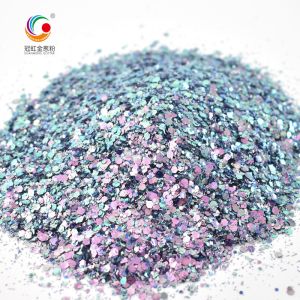 Party Makeup Compatible PET Charming Solvent Resistant Chameleon Glitter Powder