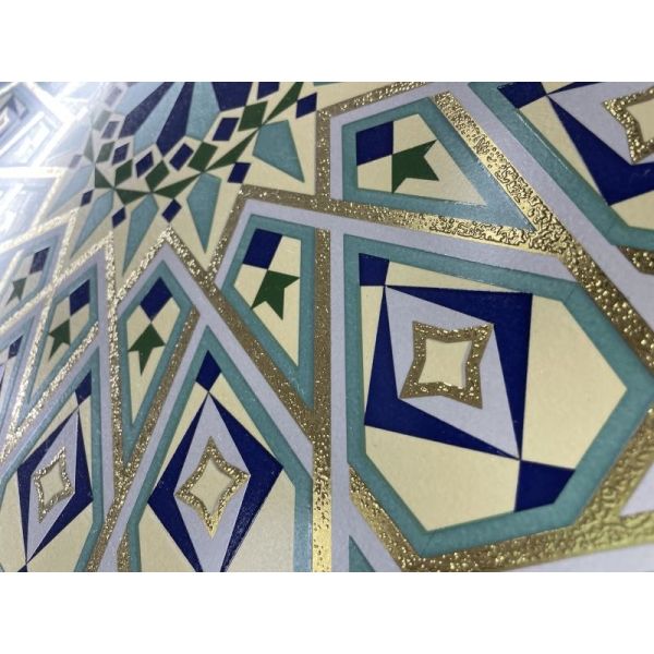 Buy 600x600mm Gold Glazed Porcelain Floor Tiles AAA Grade at wholesale prices