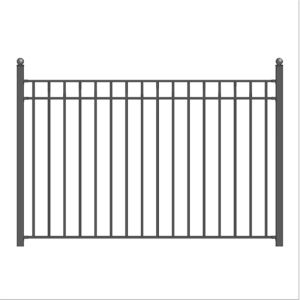 Home Garden Iron Wrought Fence Ornamental Black Decorative Metal