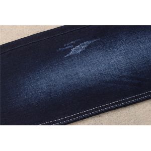 75% Cotton 22.5% Poly 0.5% Rayon 2% Lycra Slub Warp Stretch Denim Fabric