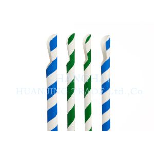 Recyclable Undyed Paper Milkshake Straws Compostable With Food Safe Ink