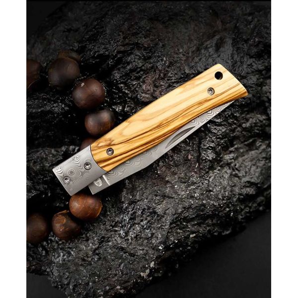 Stainless Steel Damascus Sharp Kitchen Knives Set 2mm Thick HRC 52 Professional