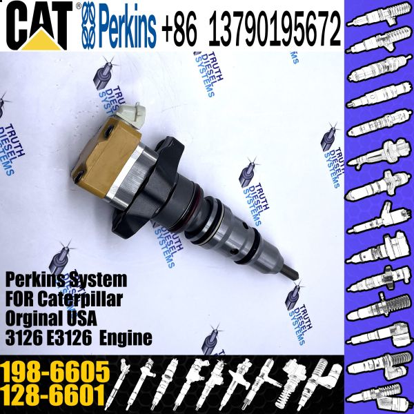 JISION Excavator Fuel Injector 128-6601 198-6605 for Excavator Engine 3126 3126B