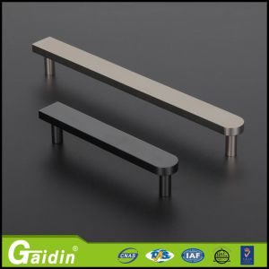 Quality bedroom contemporary foggy siver 96mm aluminum furniture handle for sale
