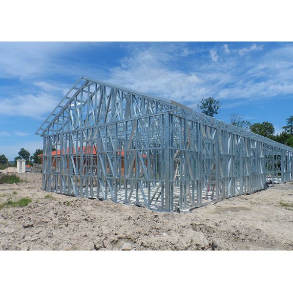 Light Steel Frame Prefab Homes Luxury Villa Single Storey Modern with Classical Style