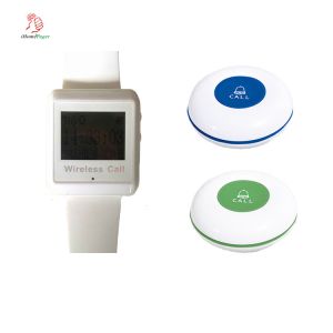Wireless restaurant waiter service pager kitchen equipment vibrating wrist watch