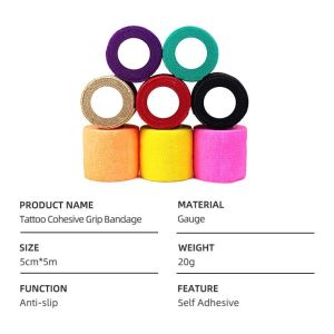 Breathable Tattoo Self Adhesive Elastic Bandage Cohesive Disposable Tattoo