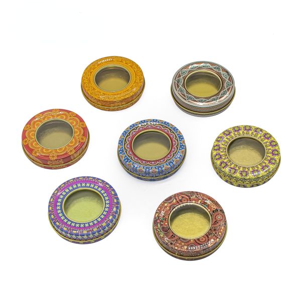 Buy 8 Oz Black Gold Tin Candle Containers Tins Waterproof at wholesale prices