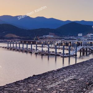 Marine Aluminum Floating Dock Gangway WPC Decking 500mm Freeboard