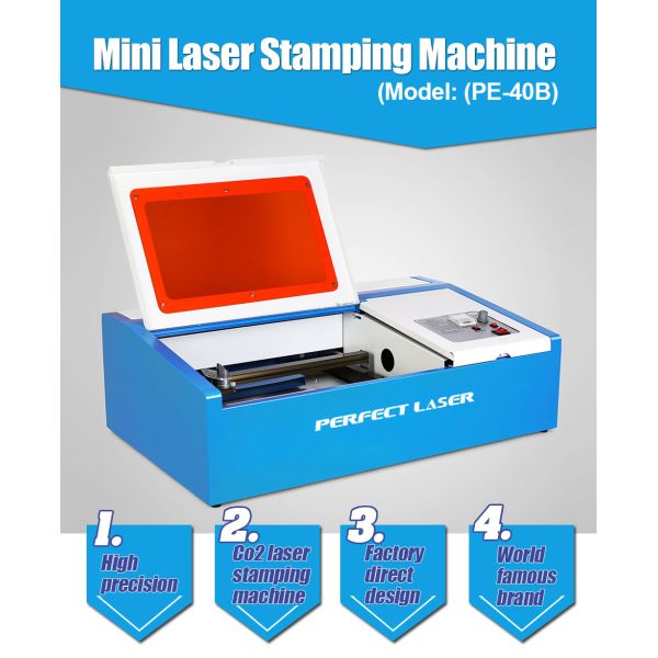 Desktop Stamp CO2 Laser Engraving Machine With Automatic Control System
