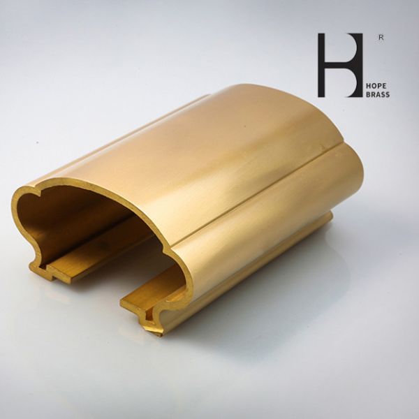 OEM Golden C3604 Antique Brass Handrail Long Using Life For Floor