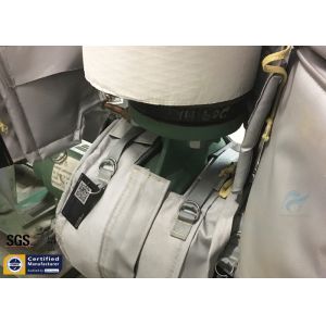 Thermal Insulation Covers Grey Removable Reusable Fiberglass Valve Pump Jacket