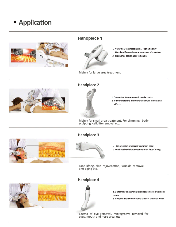 Iso Approved vacuum cavitation Machine 3 Vacuum Rf Body Shape Slimming