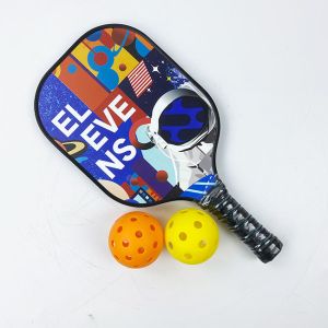 Blue Custom Pickleball Paddle Aramid Honeycomb Graphite Paddle Ball Rackets Game