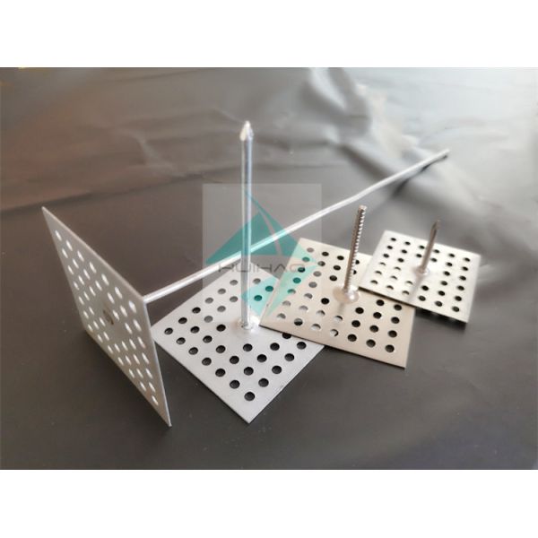 Buy Rockwool Insulation Fixing Pins Galvanized Steel Perforated Base at wholesale prices
