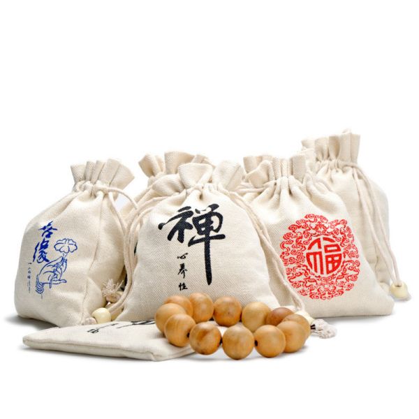 Buy Embroidered Logo 10x15cm Drawstring Cloth Gift Bags With Black Velvet at wholesale prices