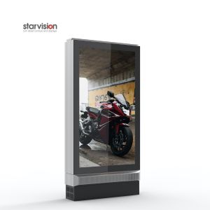 Customized 2500cd/M2 Wall Mounted Digital Signage Double Sided Lcd Display