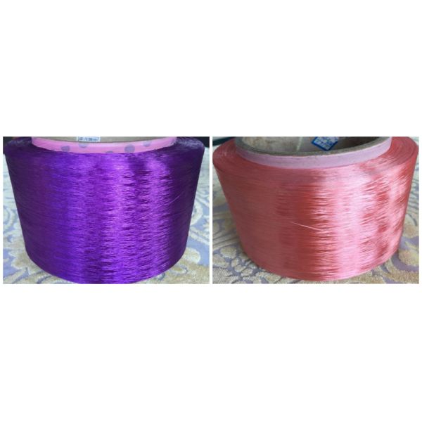 Colorful Industrial 100% Polyester FDY Yarn , Viscose Rayon Filament Yarn 100D/72F