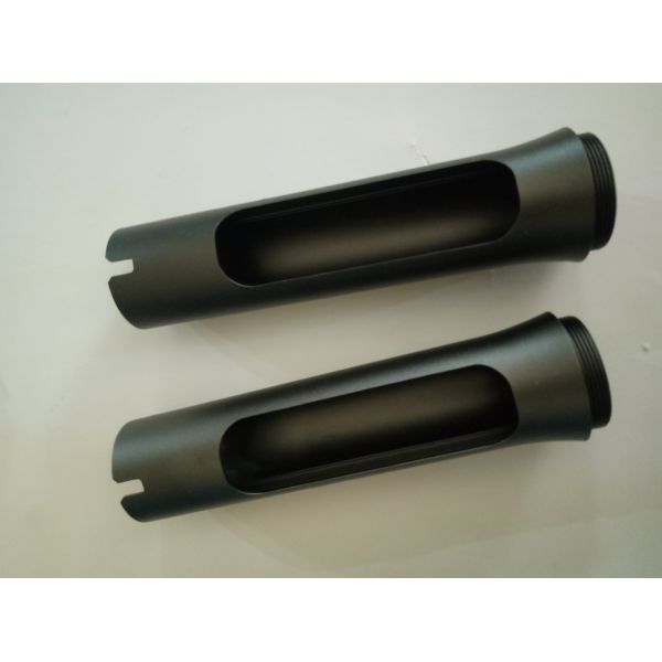 Buy Aluminum 6063 6061 Extrusion CNC Machining Process Precision Turned Parts Anodizing Black For Flash Light at wholesale prices