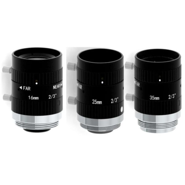 Buy 2/3" 16mm/25mm/35mm F1.8 5MP Manual IRIS C Mount Industrial FA Lens for 2/3", 1/1.8", 1/2", 1/2.9" at wholesale prices