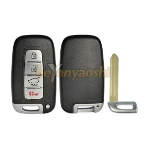 Quality Hyundai 4Buttons Smart Key Shell with Emergency Key Insert for sale