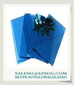 China High quality & nice price Reflective Dark Blue Glass Factory on sale