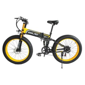 45km/H Fat Tyre Folding Electric Bike , 1000 Watt Folding Electric Bike