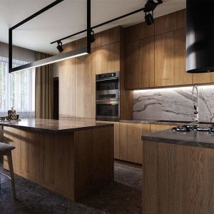 Luxury Furniture New Designs Modern Kitchen Cupboard Cabinet PVC Countertop