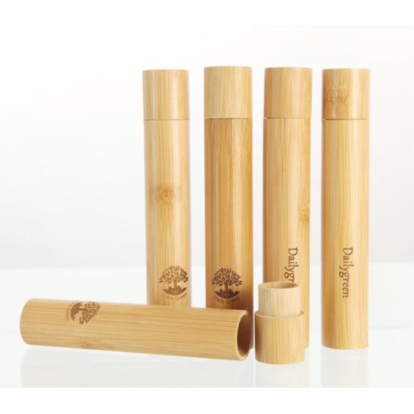 Buy Environmental Traveling Use Bamboo Toothbrush Case for Toothbrush at wholesale prices