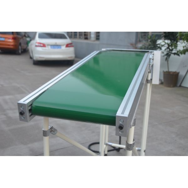 DY153 Heat Resistant Troughed Belt Conveyor , Customized Simple Conveyor System