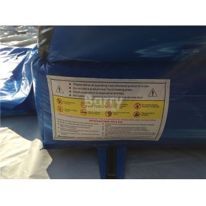 Commercial Grade Wave Inflatable Dry Slide 7.6x3.8m Customized