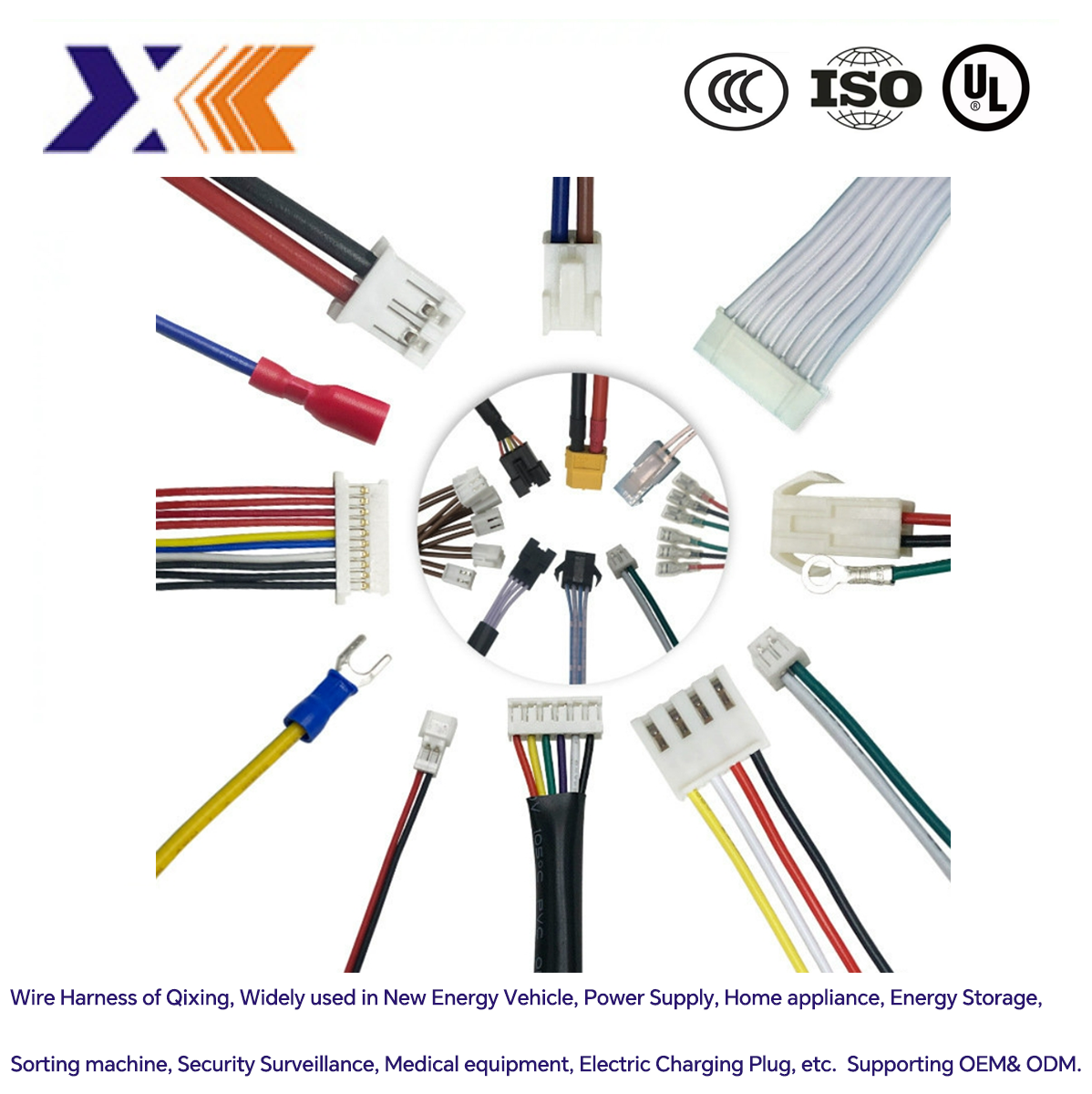 Custom Cable Assembly All Colors Varity of Length Professional Connector Wire Harness