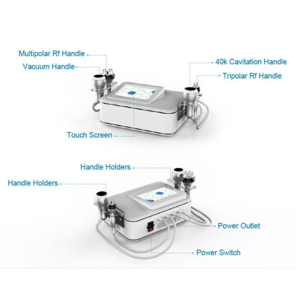 Radio frequency power fda approved ultrasonic cavitation equipment for smooth