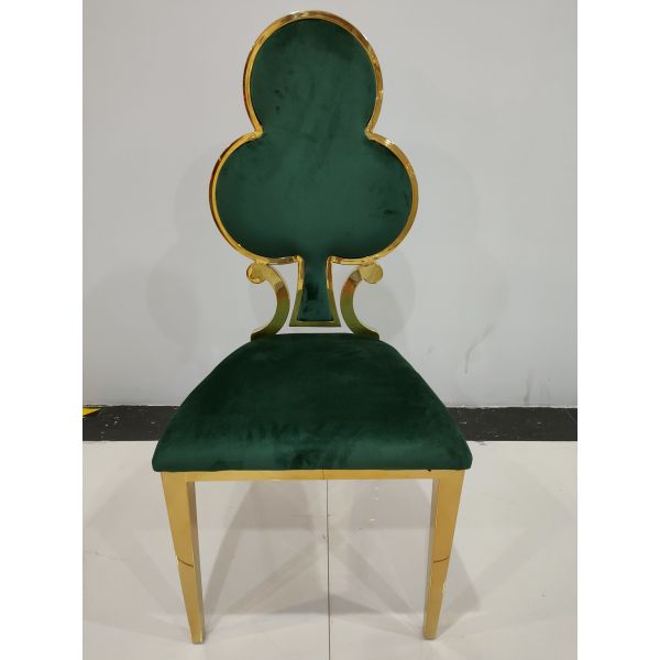 Buy Flannel 108cm 47.5cm Stainless Steel Dining Chair at wholesale prices