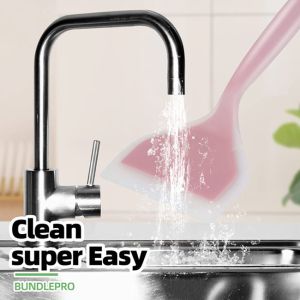 Kitchen Non Stick Rubber Silicone Pancake Flipper Spatula Heat Resistant