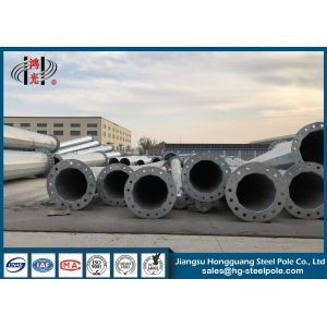 China Polygonal Steel Electric Pole For Overhead Transmission Line 110KV on sale