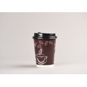 Single Use Double Wall Paper Cups Recyclable Custom Design For Party