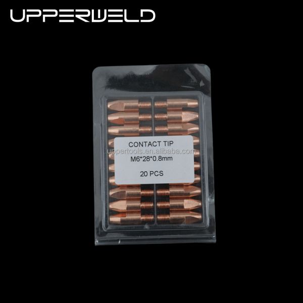 Gas Power Copper Mig Welding Torch Upper Contact Tip M6 28 0.8MM for TIG ACCESSORIES