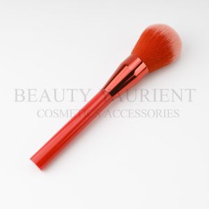 Privated Logo PBT Synthetic Single Makeup Brush Shiny Red Ferrule