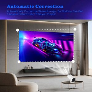 Projection Size 20-200 Inches 4K HD Projector with Audio Light Source LED