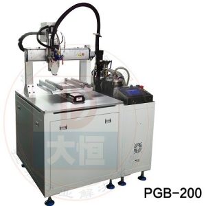 Quality PG-200 Precision Plunger Pump Gluing Machine with Xyz Working Area 480X480 X 80mm for sale