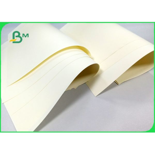 Width 700mm Good Strength No Powder Drop Cream Woodfree Paper For School Book