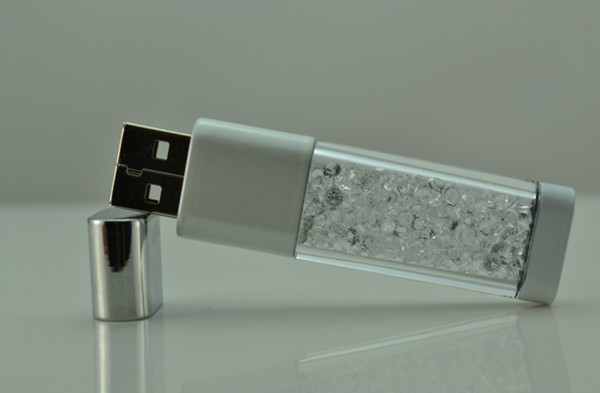 Crystal Stylus USB pen drive 8gb/ Custom oem Logo 8GB crystal glass USB Flash drives