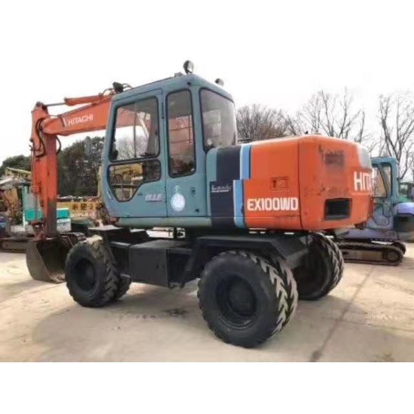 Buy Strong Power EX100 10T Wheeled Used Hitachi Excavator at wholesale prices