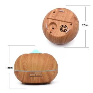 400ml Household Wood Grain Ultrasonic Essential Oil Aroma Humidifier