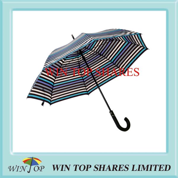 Buy Elegant Stripe Style Auto Open Patent Umbrella at wholesale prices