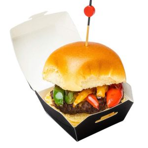Wholesale customized hamburger boxes eco-friendly and recyclable fast food