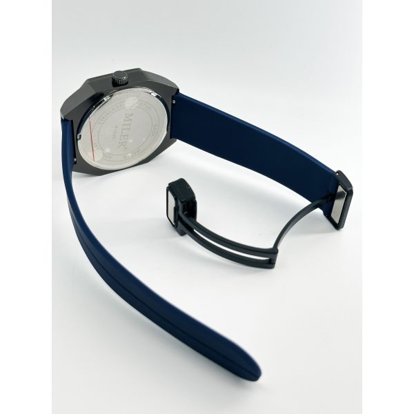 Custom Logo Miler Fashion Chronograph Quartz Men's Watch Big Dial Silicone Casual Personality Wristwatch Luxury Sports Watch